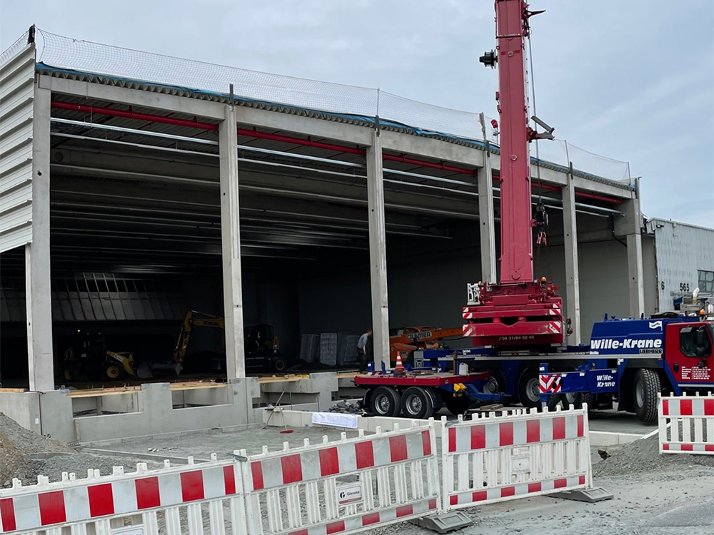 Projektmanagement Erweiterung Paketzentrum DHL Neumünster