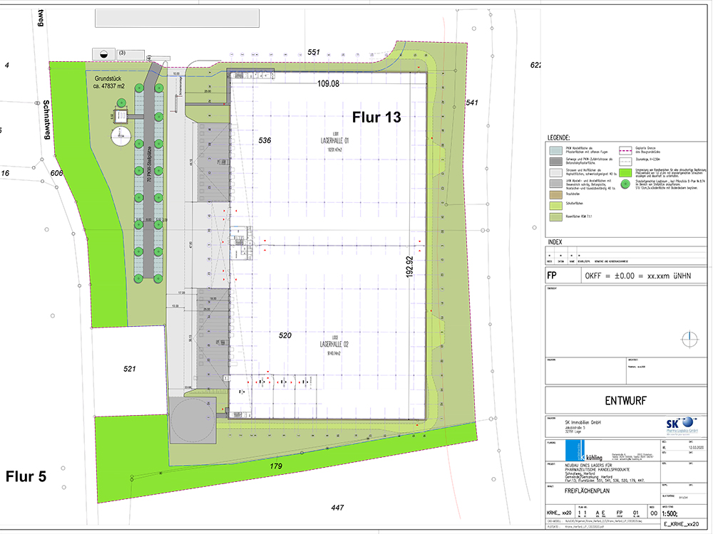 Vergabe- und Projektmanagement Neubau Pharmalager Herford